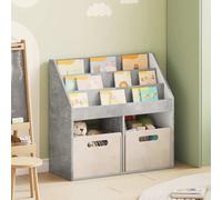 vidaXL Bibliothèque pour enfants Gris béton 72,5 x 29,5 x 69 cm