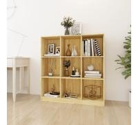 Vidaxl Bibliothèque/Séparateur De Pièce 104x33,5x110 Cm Pin Massif Multicolore