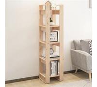 vidaXL Bibliothèque/Séparateur de pièce 41x35x160 cm Pin massif813869 Brun G