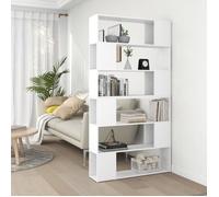 VidaXL Bibliothèque-Séparateur de pièce Blanc 100x24x188 cm
