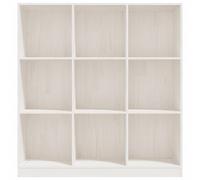 Vidaxl Bibliothèque/Séparateur De Pièce Blanc 104x33,5x110 Cm Pin Multicolore