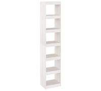 vidaXL Bibliothèque/Séparateur de pièce Blanc 40x30x199 cm Pin Massif