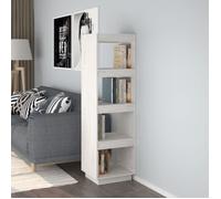 vidaXL Bibliothèque-Séparateur de pièce Blanc 40x35x135 cm Pin massif