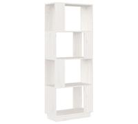 vidaXL Bibliothèque/Séparateur de pièce Blanc 51x25x132 cm Pin solide