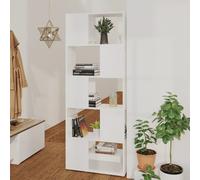vidaXL Bibliothèque Séparateur de pièce Blanc 60x24x155 cm Aggloméré