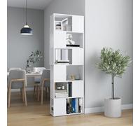 Vidaxl Bibliothèque/Séparateur De Pièce Blanc 60x24x186 Cm Blanc
