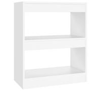 Vidaxl Bibliothèque/Séparateur De Pièce Blanc 60x30x72 Cm Blanc
