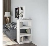 Bibliothèque/Séparateur de pièce Blanc 60x35x103 cm Pin massif810865