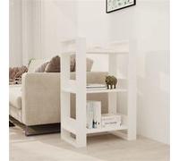 Bibliothèque/Séparateur de pièce Blanc 60x35x91 cm Bois de pin813880