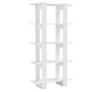 Vidaxl Bibliothèque/Séparateur De Pièce Blanc 80x30x160 Cm Aggloméré Blanc