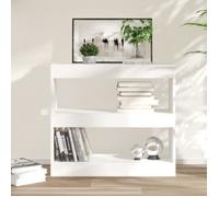 vidaXL Bibliothèque-Séparateur de pièce Blanc 80x30x72 cm