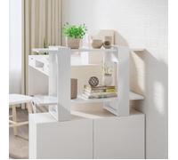 vidaXL Bibliothèque-Séparateur de pièce Blanc brillant 80x30x51 cm