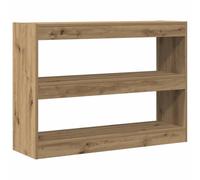 vidaXL Bibliothèque/Séparateur de pièce - Chêne artisan - 100x30x72 cm - Fabriqué en bois d'ingénierie