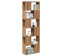 Vidaxl Bibliothèque/Séparateur De Pièce Chêne Artisanal 60x24x186 Cm