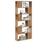 Vidaxl Bibliothèque/Séparateur De Pièce Chêne Artisanal 80x24x186 Cm