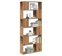 vidaXL Bibliothèque séparateur de pièce chêne artisanal 80×24×186 cm armoire à livres