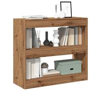 vidaXL Bibliothèque séparateur de pièce Artisanal chêne 80x30x72 cm