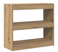 vidaXL Bibliothèque/Séparateur de pièce chêne Artisanal 80x30x72 cm, séparation de pièce, cloison de pièce, Armoire à Livres, bibliothèque, séparateur