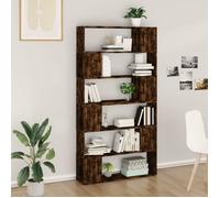vidaXL Bibliothèque / Séparateur de pièce chêne fumé 100x24x188 cm
