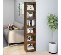 Vidaxl Bibliothèque/Séparateur De Pièce Chêne Fumé 40x30x198 Cm