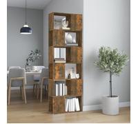 vidaXL Bibliothèque - Séparateur de pièce 816032 Chêne fumé 60x24x186 cm