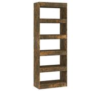 vidaXL Bibliothèque/Séparateur de pièce Chêne fumé 60x30x166 cm Chêne