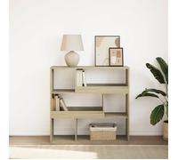 vidaXL Bibliothèque / Séparateur de pièce Chêne Sonoma 100x33x94,5 cm Multicolore