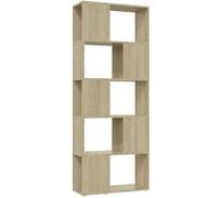 vidaXL Bibliothèque/Séparateur de pièce Chêne Sonoma 60x24x155 cm Brun G