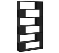 VidaXL Bibliothèque-Séparateur de pièce Noir 100x24x188 cm