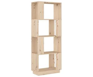 vidaXL Bibliothèque Séparateur de Pièce Etagère à Livres Meuble Armoire de Rangement Cloison de Séparation Salon 51x25x132 cm Pin Solide