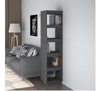 vidaXL Bibliothèque-Séparateur de pièce Gris 40x35x167 cm Pin solide