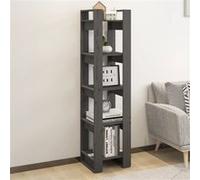 vidaXL Bibliothèque/Séparateur de pièce Gris 41x35x160 cm Pin massif813871 Gris G