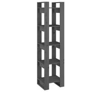 Bibliothèque - Pin - 41x35x160 cm - Gris - Meuble de salon - Design contemporain