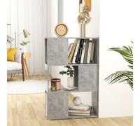 Vidaxl Bibliothèque/Séparateur De Pièce Gris 60x24x94 Cm Aggloméré Gris