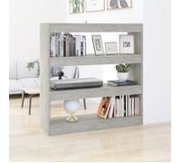 vidaXL Bibliothèque-Séparateur de pièce Gris béton 100x30x103 cm 811749