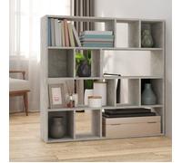 vidaXL Bibliothèque-Séparateur de pièce Gris béton 105x24x102 cm 823249