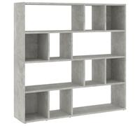 vidaXL Bibliothèque/Séparateur de pièce Gris béton 105x24x102 cm
