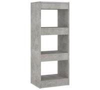 Vidaxl Bibliothèque/Séparateur De Pièce Gris Béton 40x30x103 Cm Gris