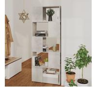 vidaXL Bibliothèque-Séparateur de pièce Gris béton 60x24x155 cm