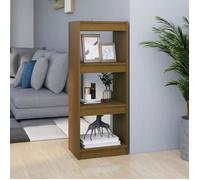 vidaXL Bibliothèque-Séparateur de pièce Marron miel 40x30x103,5 cm Pin