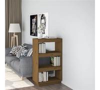 Vidaxl Bibliothèque/Cloison Marron Miel 60x35x103cm Bois De Pin Solide Marron