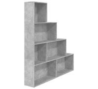 vidaXL Bibliothèque/Séparateur de Pièce, Meuble de Rangement avec Étagère, Armoire à Livres Salon Salle de Séjour Intérieur, Moderne, Gris Béton Bois d’Ingénierie