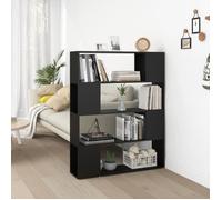 vidaXL Bibliothèque-Séparateur de pièce Noir 100x24x124 cm