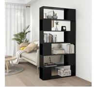 Vidaxl Bibliothèque/Séparateur De Pièce Noir 100x24x188 Cm Noir