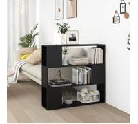 VidaXL Bibliothèque-Séparateur de pièce Noir 100x24x94 cm
