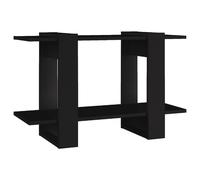 Vidaxl Bibliothèque/Séparateur De Pièce Noir 80x30x51 Cm Noir