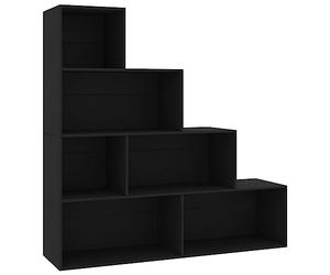vidaXL Bibliothèque/Séparateur de pièce Noir Bois d’ingénierie