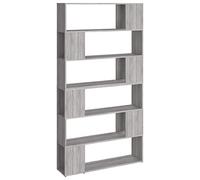 vidaXL Bibliothèque / Séparateur de pièce Sonoma Gris 100 x 24 x 188 cm 3187604