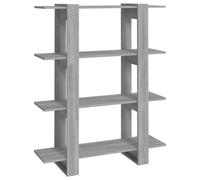 Vidaxl Bibliothèque/Séparateur De Pièce Sonoma Gris 100x30x123,5 Cm Multicolore