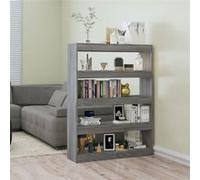 Bibliothèque Séparateur de Pièce Sonoma Gris 100x30x135 cm Etagère vidaXL
